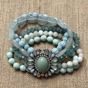 C+I Shoreside beaded stretch bracelet